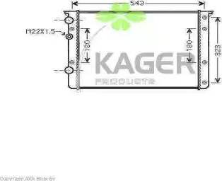 Kager 31-2607 - Radiator, mühərrikin soyudulması furqanavto.az