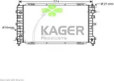 Kager 312675 - Radiator, mühərrikin soyudulması furqanavto.az