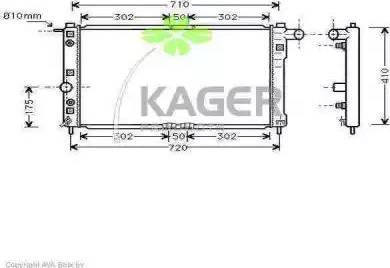 Kager 31-2772 - Radiator, mühərrikin soyudulması furqanavto.az