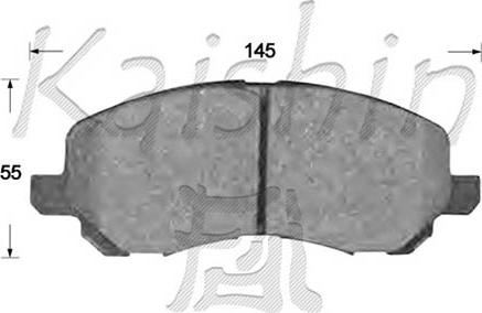 Kaishin D6108 - Əyləc altlığı dəsti, əyləc diski furqanavto.az