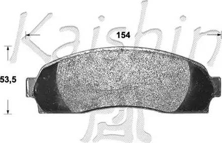 Kaishin D10077 - Əyləc altlığı dəsti, əyləc diski furqanavto.az