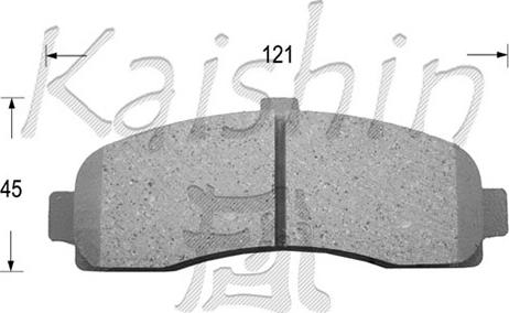 Kaishin D1191 - Əyləc altlığı dəsti, əyləc diski furqanavto.az