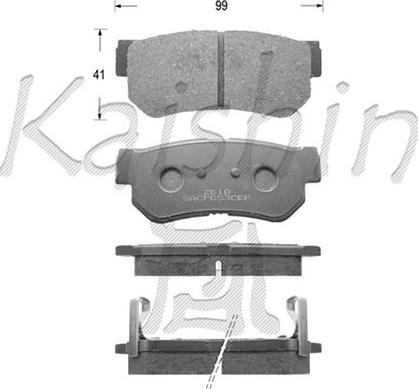 Kaishin D11118 - Əyləc altlığı dəsti, əyləc diski furqanavto.az