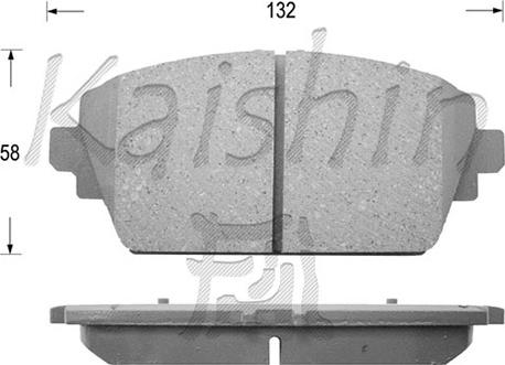 Kaishin D1247 - Əyləc altlığı dəsti, əyləc diski furqanavto.az