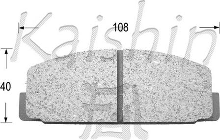 Kaishin D3027 - Əyləc altlığı dəsti, əyləc diski furqanavto.az