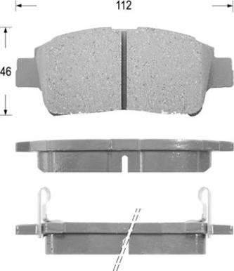 DJ Parts BP1007 - Əyləc altlığı dəsti, əyləc diski furqanavto.az