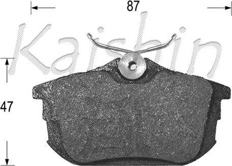 Kaishin FK6120 - Əyləc altlığı dəsti, əyləc diski furqanavto.az
