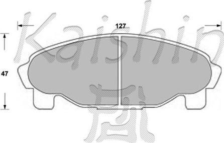 Kaishin FK0027 - Əyləc altlığı dəsti, əyləc diski furqanavto.az