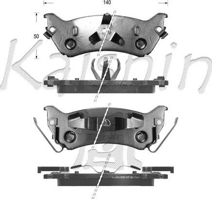 Kaishin FK10032 - Əyləc altlığı dəsti, əyləc diski furqanavto.az