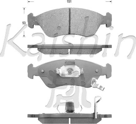 Kaishin FK10135 - Əyləc altlığı dəsti, əyləc diski furqanavto.az