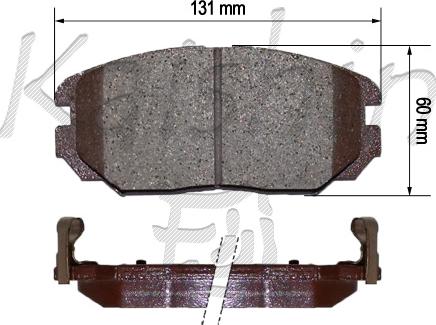 Kaishin FK11183 - Əyləc altlığı dəsti, əyləc diski furqanavto.az