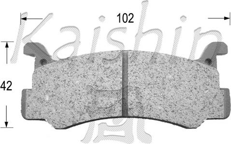 Kaishin FK3031 - Əyləc altlığı dəsti, əyləc diski furqanavto.az