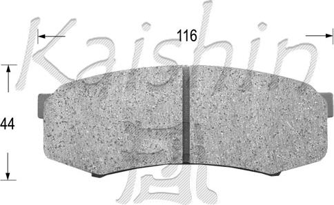 Kaishin FK2090 - Əyləc altlığı dəsti, əyləc diski furqanavto.az