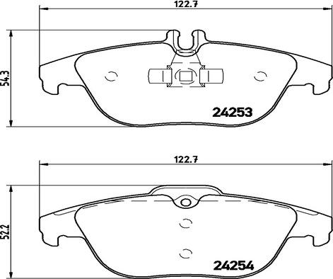 Kaishin FK20232 - Əyləc altlığı dəsti, əyləc diski furqanavto.az