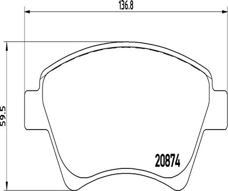 Kaishin FK20222 - Əyləc altlığı dəsti, əyləc diski furqanavto.az