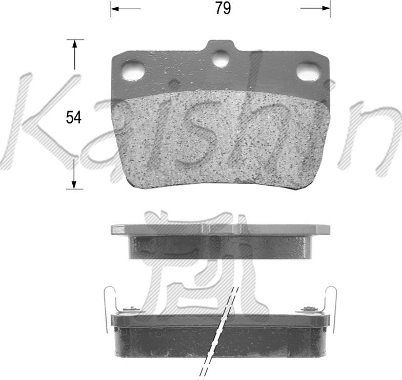 Kaishin FK2188 - Əyləc altlığı dəsti, əyləc diski furqanavto.az