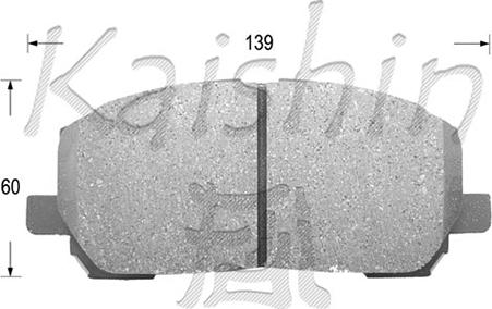 Kaishin FK2231 - Əyləc altlığı dəsti, əyləc diski furqanavto.az