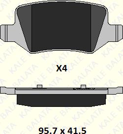 KALE 23138 146 24 - Əyləc altlığı dəsti, əyləc diski www.furqanavto.az