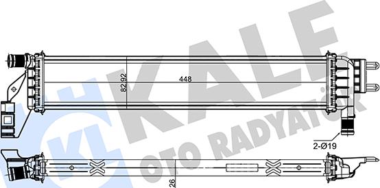 KALE OTO RADYATÖR 433900 - Radiator, mühərrikin soyudulması furqanavto.az