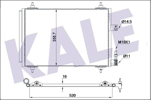 KALE OTO RADYATÖR 429500 - Kondenser, kondisioner furqanavto.az