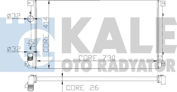 KALE OTO RADYATÖR 197000 - Radiator, mühərrikin soyudulması furqanavto.az