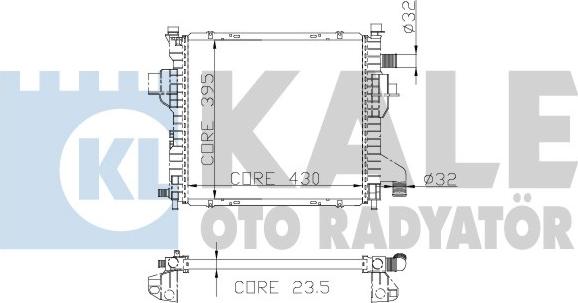 KALE OTO RADYATÖR 197100 - Radiator, mühərrikin soyudulması furqanavto.az