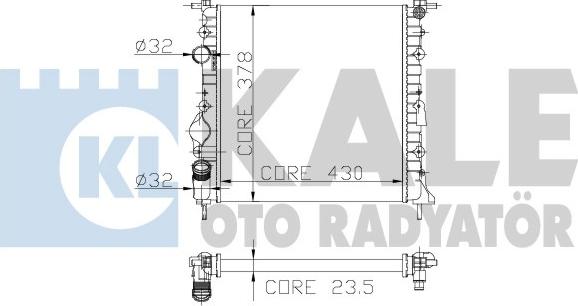 KALE OTO RADYATÖR 159400 - Radiator, mühərrikin soyudulması furqanavto.az