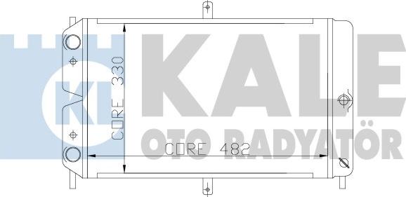 KALE OTO RADYATÖR 166200 - Radiator, mühərrikin soyudulması furqanavto.az