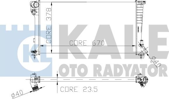 KALE OTO RADYATÖR 160900 - Radiator, mühərrikin soyudulması furqanavto.az