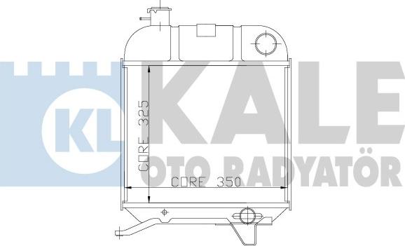 KALE OTO RADYATÖR 163600 - Radiator, mühərrikin soyudulması furqanavto.az