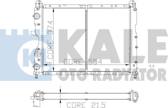 KALE OTO RADYATÖR 101900 - Radiator, mühərrikin soyudulması furqanavto.az