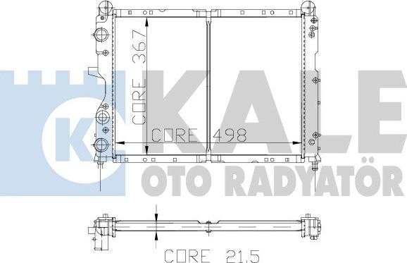 KALE OTO RADYATÖR 101798 - Radiator, mühərrikin soyudulması furqanavto.az