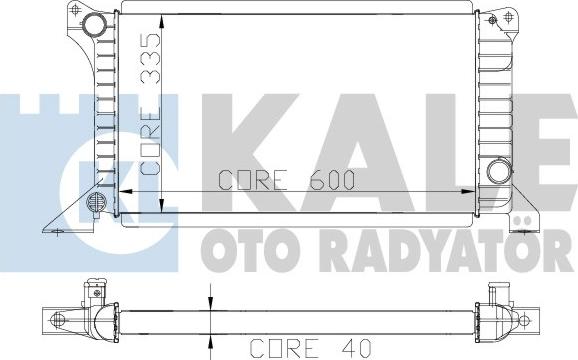 KALE OTO RADYATÖR 103100 - Radiator, mühərrikin soyudulması furqanavto.az