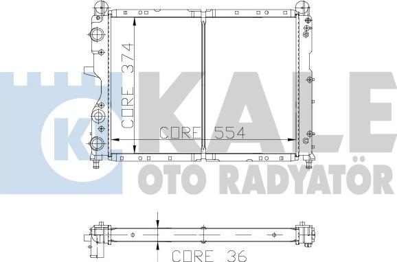 KALE OTO RADYATÖR 102000 - Radiator, mühərrikin soyudulması furqanavto.az