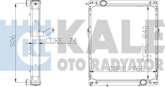 KALE OTO RADYATÖR 115200 - Radiator, mühərrikin soyudulması furqanavto.az