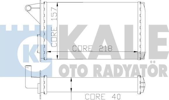 KALE OTO RADYATÖR 117100 - İstilik dəyişdiricisi, daxili isitmə furqanavto.az