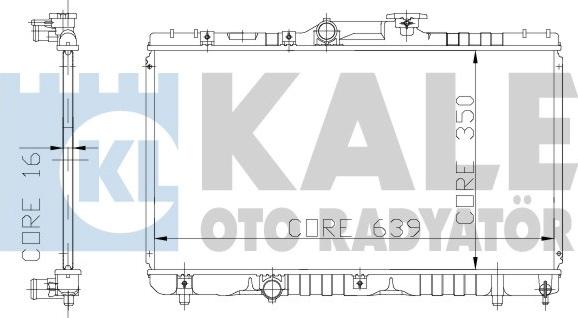 KALE OTO RADYATÖR 117200 - Radiator, mühərrikin soyudulması furqanavto.az