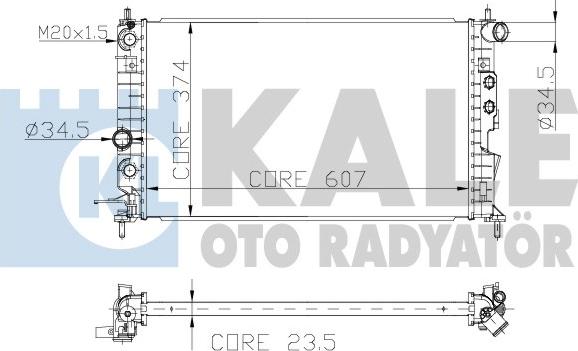 KALE OTO RADYATÖR 134100 - Radiator, mühərrikin soyudulması furqanavto.az