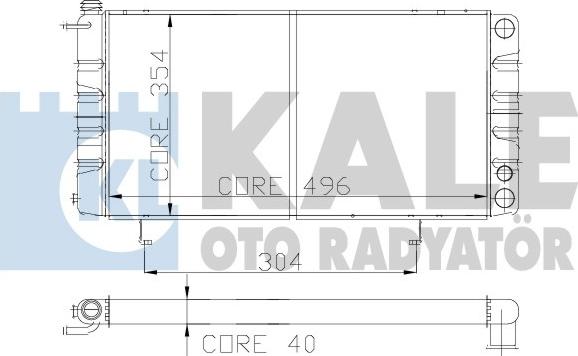 KALE OTO RADYATÖR 138600 - Radiator, mühərrikin soyudulması furqanavto.az