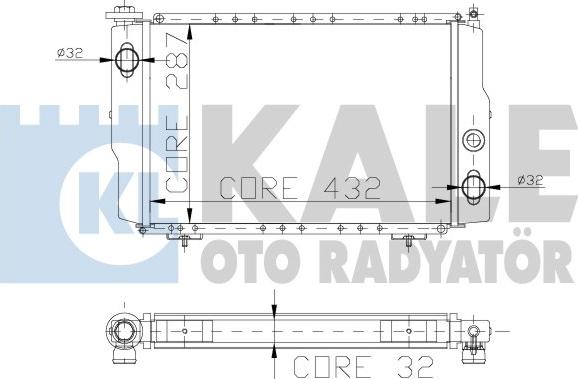 KALE OTO RADYATÖR 129800 - Radiator, mühərrikin soyudulması furqanavto.az