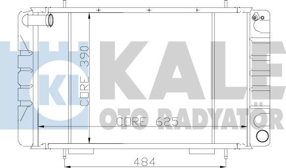 KALE OTO RADYATÖR 128999 - Radiator, mühərrikin soyudulması furqanavto.az