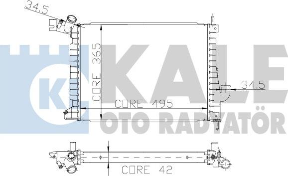 KALE OTO RADYATÖR 179800 - Radiator, mühərrikin soyudulması furqanavto.az