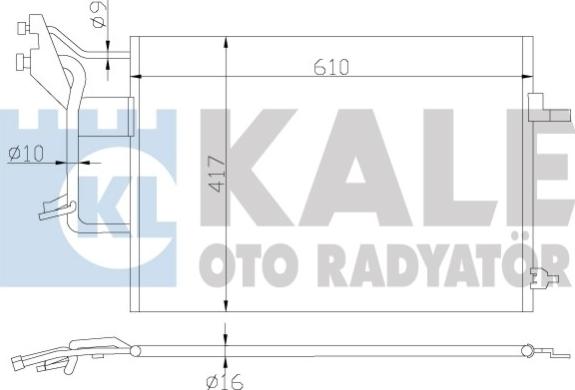 KALE OTO RADYATÖR 390800 - Kondenser, kondisioner furqanavto.az