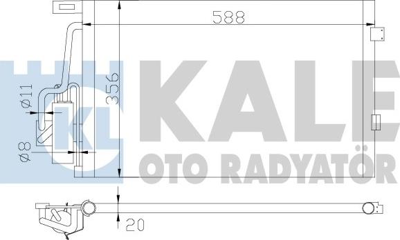 KALE OTO RADYATÖR 393700 - Kondenser, kondisioner furqanavto.az