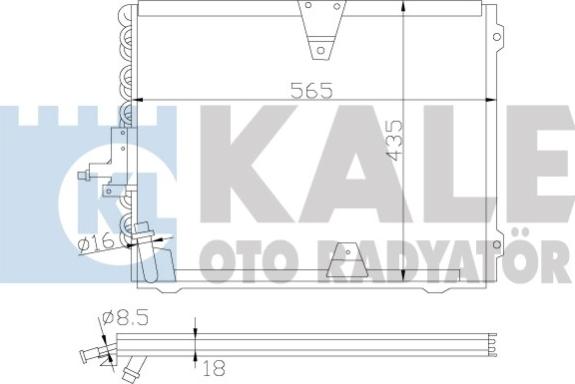 KALE OTO RADYATÖR 392700 - Kondenser, kondisioner furqanavto.az