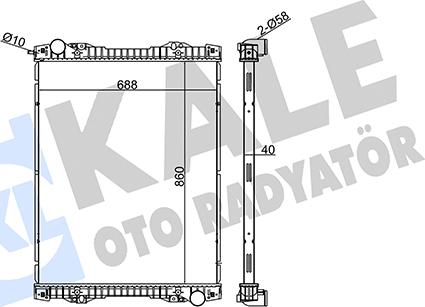 KALE OTO RADYATÖR 349420 - Radiator, mühərrikin soyudulması furqanavto.az