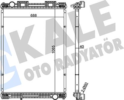 KALE OTO RADYATÖR 349515 - Radiator, mühərrikin soyudulması www.furqanavto.az