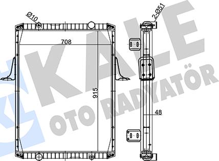 KALE OTO RADYATÖR 349535 - Radiator, mühərrikin soyudulması furqanavto.az