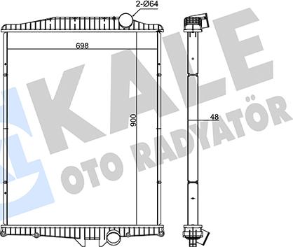 KALE OTO RADYATÖR 349525 - Radiator, mühərrikin soyudulması furqanavto.az