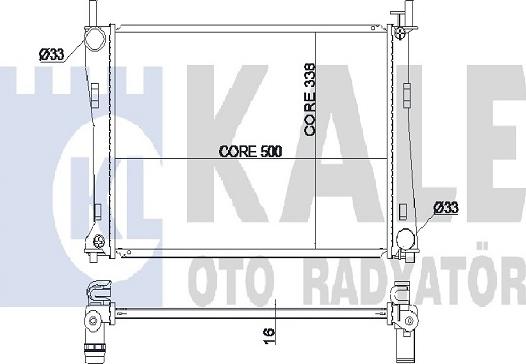 KALE OTO RADYATÖR 349600 - Radiator, mühərrikin soyudulması furqanavto.az